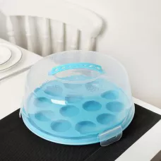 Блюдо для торта и пирожных с крышкой круглое 28 см цвет красный Блюдо для торта и пирожных с крышкой круглое 28 см цвет красный