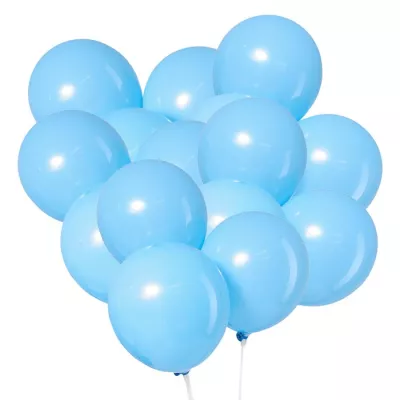 Набор шаров латекс 12" пастель 25 шт, цвет голубой