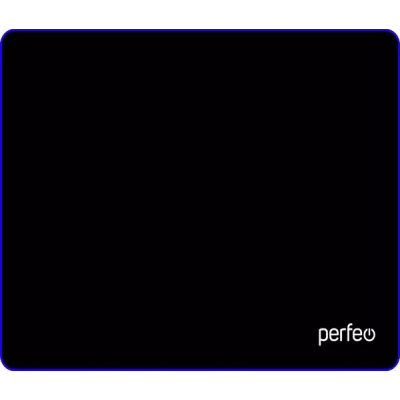 Perfeo Коврик для компьютерной мыши "Black", "Синий", (240*320*3 мм) ткань+резиновое основание /100