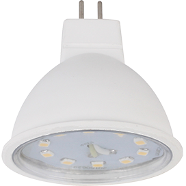 Ecola Light LED5,0W-MR16-2800K-GU5.3 220V  прозрачное стекло (композит) 48x50 Лампа Светодиодная