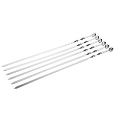 Набор плоских шампуров 60 см 6 штук в чехле BOYSCOUT / 12