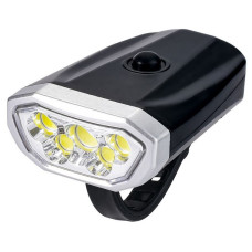 Фонарь велосипедный YM-Q05-5, АКБ, 3+5 лампа 5W, 90LM