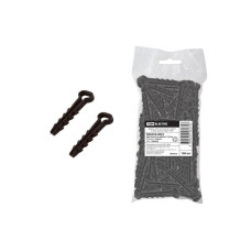 Дюбель-хомут TDM для плоского кабеля 5-10мм, черный (100шт) 3/10/100