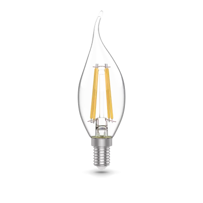 Gauss Лампа светодиодная Basic Filament 5,5W 530lm 4100К Е14 (3 лампы в упак) 1/20 Gauss Лампа светодиодная Basic Filament 5,5W 530lm 4100К Е14 (3 лампы в упак) 1/20