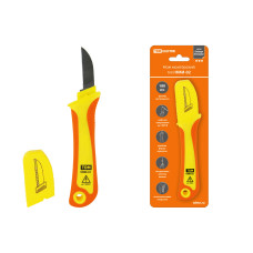 Нож монтерский с прямым лезвием, диэлектрический, НМИ-02 "ЭкспертЭлектрик" TDM 12/120 Нож монтерский с прямым лезвием, диэлектрический, НМИ-02 "ЭкспертЭлектрик" TDM 12/120