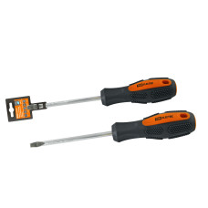 Отвертка шлицевая двухкомпонентная, CR-V тип SL5.0x150, серия "Алмаз" TDM 12/144