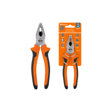 Пассатижи (плоскогубцы), с двухкомпонентными рукоятками,  CR-V сталь 160 мм, серия "Алмаз" TDM 6/60