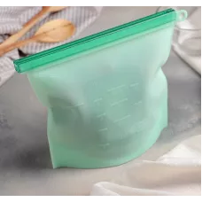Пакет-контейнер многофункциональный 21,5x18x1,5 см, зеленый