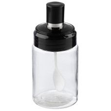 Банка для специй и сыпучих продуктов с ложкой,Vassetto, объем 240 мл стекло/полипропилен/металл /3 Банка для специй и сыпучих продуктов с ложкой,Vassetto, объем 240 мл стекло/полипропилен/металл /3