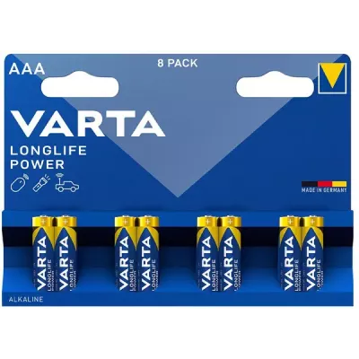 Батарейка VARTA Longlife Power AAA LR03 Alkaline BL 8 8/160 Батарейка VARTA Longlife Power AAA LR03 Alkaline BL 8 8/160