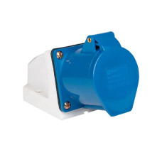 113 Розетка стационарная наружная 2Р+РЕ 16А 220В IP44 EKF