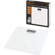 Весы напольные электронные "Абстракция", стекло, деление 0,01 кг, макс. 180 кг, 28х28 см, TDM