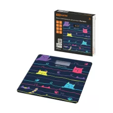 Весы напольные электронные "Котики", стекло, деление 0,01 кг, макс. 180 кг, 28х28 см, TDM Весы напольные электронные "Котики", стекло, деление 0,01 кг, макс. 180 кг, 28х28 см, TDM