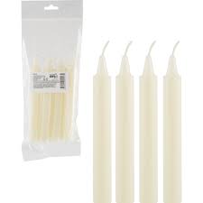 Свечи хозяйственные, 40 гр., белые, 15*2.2*2.2 см, упаковка 4 штуки Рыжий кот /3