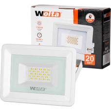 Прожектор WOLTA WFL-20W/06W LED 5700K 20Вт SMD IP65 1800Лм, белый 1/20 Прожектор WOLTA WFL-20W/06W LED 5700K 20Вт SMD IP65 1800Лм, белый 1/20