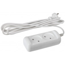 Удлинитель ЭРА Россия U-2-1,5m без зазeмл., 2гн, 1,5м, ПВС, 2х1мм2, 10А /20 Удлинитель ЭРА Россия U-2-1,5m без зазeмл., 2гн, 1,5м, ПВС, 2х1мм2, 10А /20