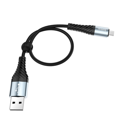 Кабель X38 MicroUSB - USB черный, 0,25 метр hoco 1/30/300