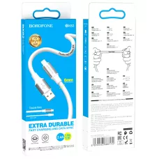 Кабель BX82 Lightning-USB PD белый, 1 метр BOROFONE 1/360