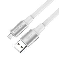 Кабель BX82 MicroUSB - USB белый, 1 метр BOROFONE /360