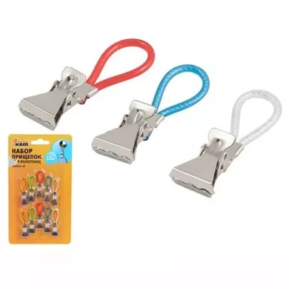 Набор прищепок для полотенец 10шт. в наборе Mollete-10 Набор прищепок для полотенец 10шт. в наборе Mollete-10