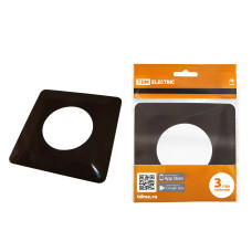 Одноместная защитная рамка TDM для выключателей или розеток для защиты обоев 130х130мм, шоколад /100