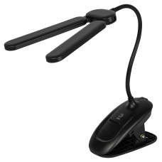 Настольный светильник ЭРА NLED-512-6W-BK светодиодный аккумуляторный на прищепке черный Настольный светильник ЭРА NLED-512-6W-BK светодиодный аккумуляторный на прищепке черный