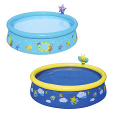 Бассейн с надувным бортом детский с брызгалкой 152*38 см, 477 л, Bestway 57326
