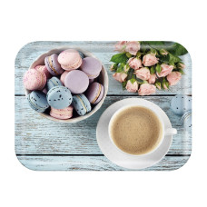 Поднос сервировочный FANTASIA, размер 28,9*18,9*1,8 см, из термостойкого пластика с дизайном Mallony Поднос сервировочный FANTASIA, размер 28,9*18,9*1,8 см, из термостойкого пластика с дизайном Mallony