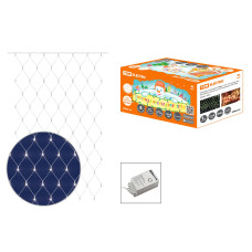 Гирлянда новогодняя "Сеть" 1,5х1,5 м, белый свет, 8 режимов, наружное использование, IP44, TDM 1/20 Гирлянда новогодняя "Сеть" 1,5х1,5 м, белый свет, 8 режимов, наружное использование, IP44, TDM 1/20