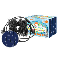 Гирлянда светодиодная СГУ100Б10, 10м, мерц-е, 6500К, каучук чер., посл. подкл, IP65, 250 В, TDM 1/12