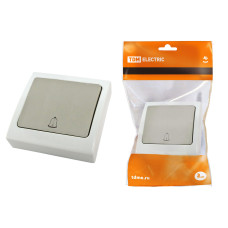 Кнопка звонковая TDM скрытой установки IP54 6A "Вуокса" 10/100