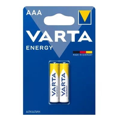 Батарейка VARTA ENERGY LR03 AAA Alkaline BL2 2/20/100 К