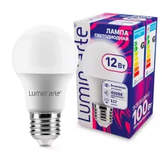 LUMIN'ARTE Лампа светодиодная  LSTD-A60 12Вт 4000K E27 /кратно 10шт