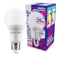 LUMIN'ARTE Лампа светодиодная  LSTD-A65 25Вт 4000K E27 /кратно 10шт