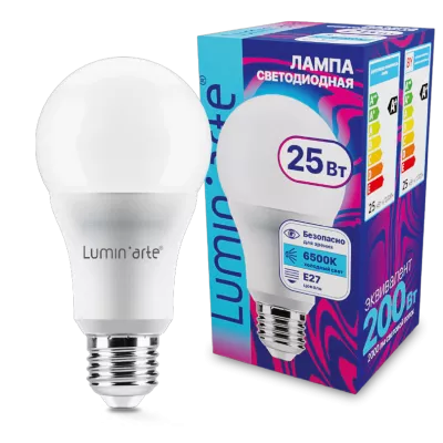 LUMIN'ARTE Лампа светодиодная  LSTD-A65 25Вт 6500K E27 10/100
