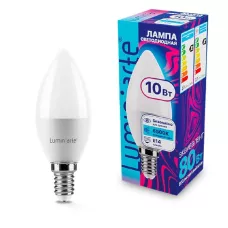 LUMIN'ARTE Лампа светодиодная LSTD-C37 10Вт 6500K E14 /кратно 10шт