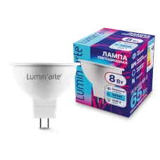 LUMIN'ARTE Лампа светодиодная LSTD-MR16 8Вт 6500K GU5.3 10/100