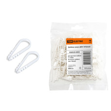 Дюбель-хомут TDM ДХК-18 для круглого кабеля 11-18мм, нейлон, белый (100шт) /мин.пар.4упак Дюбель-хомут TDM ДХК-18 для круглого кабеля 11-18мм, нейлон, белый (100шт) /мин.пар.4упак