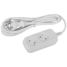 Удлинитель ЭРА Россия UDL-10-230 Greenline 2 розетки без заземления 3м ПВС 2x0.75мм2