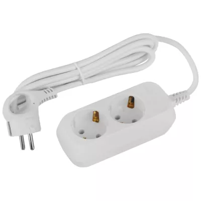 Удлинитель ЭРА Россия UDL-16-215-E Greenline 2 розетки с заземлением 1,5м ПВС 3x1мм2 Удлинитель ЭРА Россия UDL-16-215-E Greenline 2 розетки с заземлением 1,5м ПВС 3x1мм2