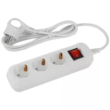 Удлинитель ЭРА Россия UDL-10-315-ES Greenline 3 розетки с заземлением с выключателем 1, 5м ПВС 3x0.75