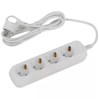 Удлинитель ЭРА Россия UDL-10-430-E Greenline 4 розетки с заземлением 3м ПВС 3x0.75мм2