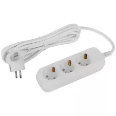 Удлинитель ЭРА Россия  UDL-16-330-E Greenline 3 розетки с заземлением 3м ПВС 3x1мм2