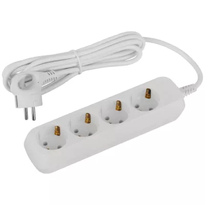 Удлинитель ЭРА Россия UDL-16-430-E Greenline 4 розетки с заземлением 3м ПВС 3x1мм2