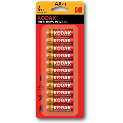 Батарейка Kodak KAAHZ-10+1 R6-10+1BL SUPER HEAVY DUTY 11/264/28512 Батарейка Kodak KAAHZ-10+1 R6-10+1BL SUPER HEAVY DUTY 11/264/28512