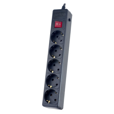 Cетевой фильтр Perfeo "POWER+", 5,0м, 5 розеток, черный (PF-PP-5/5,0-B) /30 Cетевой фильтр Perfeo "POWER+", 5,0м, 5 розеток, черный (PF-PP-5/5,0-B) /30