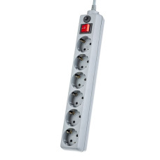 Cетевой фильтр Perfeo "POWER+", 5,0м, 6 розеток, серый (PF-PP-6/5,0-G) /30 Cетевой фильтр Perfeo "POWER+", 5,0м, 6 розеток, серый (PF-PP-6/5,0-G) /30