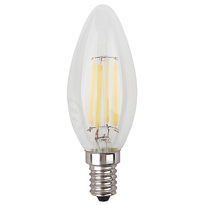 ЭРА Лампа светодиодная QX F-LED-6 Ват-B35-2700K-E14 филаментная (арт.B35-7W-827-E14) 10/100