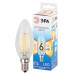 ЭРА Лампа светодиодная QX F-LED-6 Ват-B35-2700K-E14 филаментная (арт.B35-7W-827-E14) /мин.пар.3шт