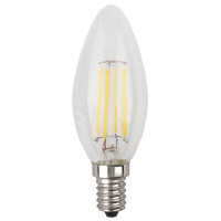 ЭРА Лампа светодиодная QX F-LED-6 Ват-B35-2700K-E27  филаментная (арт.F-LED B35-7W-827-E27) 2/10/100